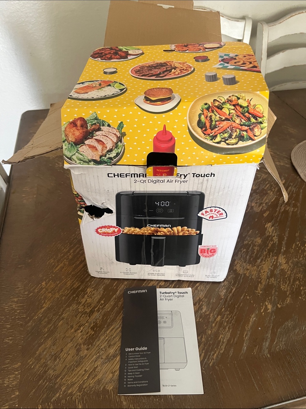 Chefman Black 2-Qt Digital Air Fryer - TurboFry Touch